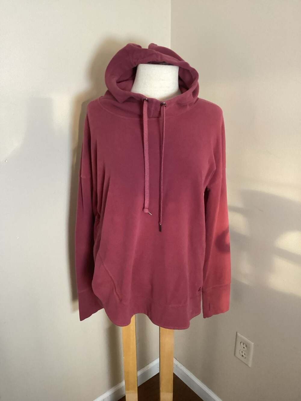 Sweaty Betty Harmonise Luxe Fleece Hoodie XL Maroon